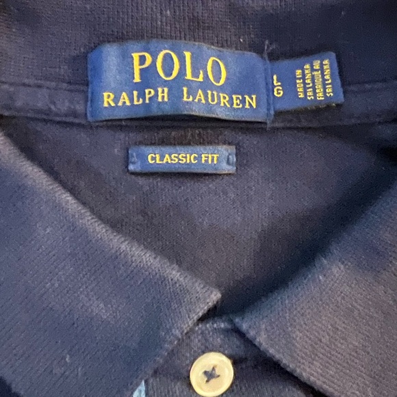 Ralph Lauren Navy Polo Size L - Picture 2 of 5